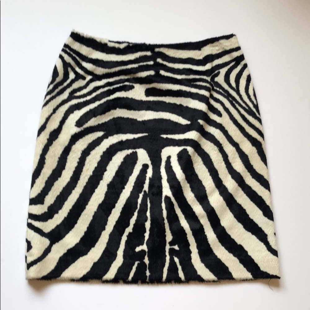 Oscar de la Renta zebra skirt size 6